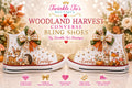 Woodland Harvest | Personalized Woodland Converse Bling Shoes