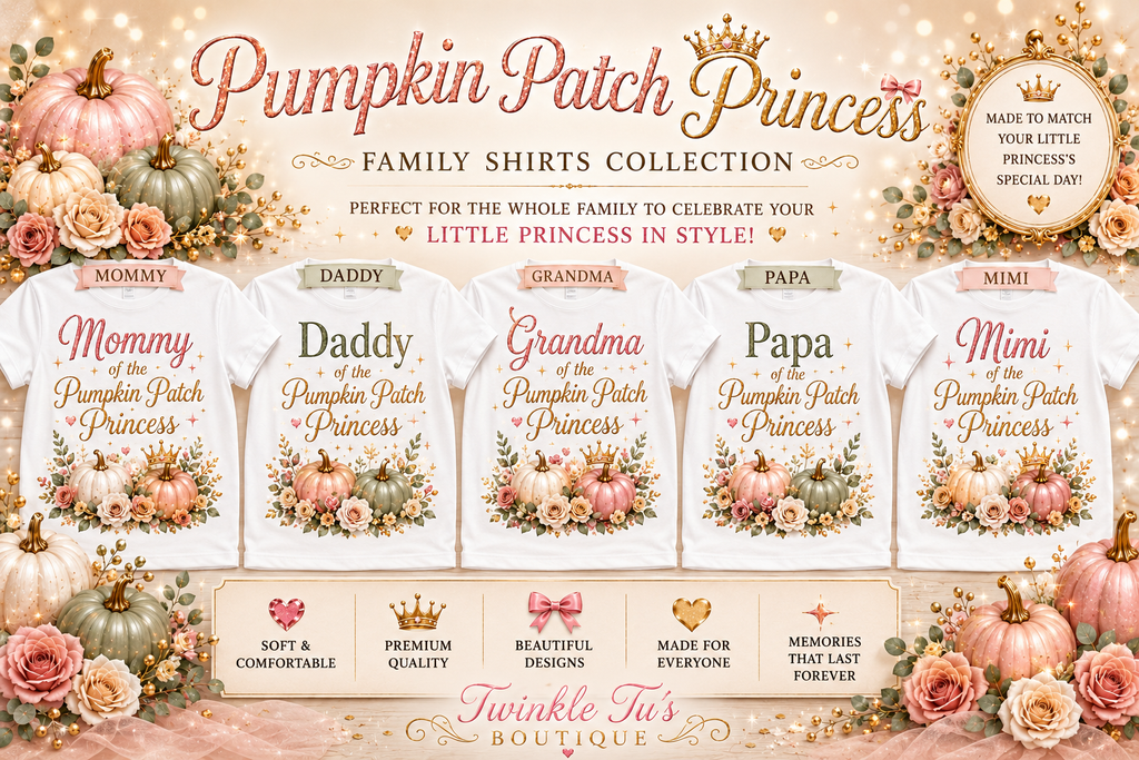 Pumpkin Patch Princess | Personalized Fall Family Shirt