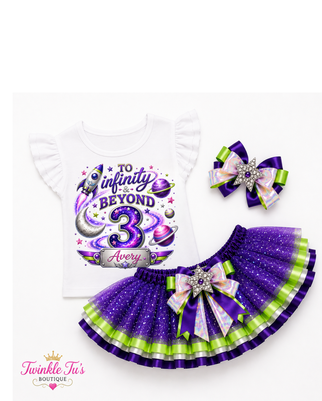 To Infinity & Beyond | Personalized Space Converse Bling Shoes