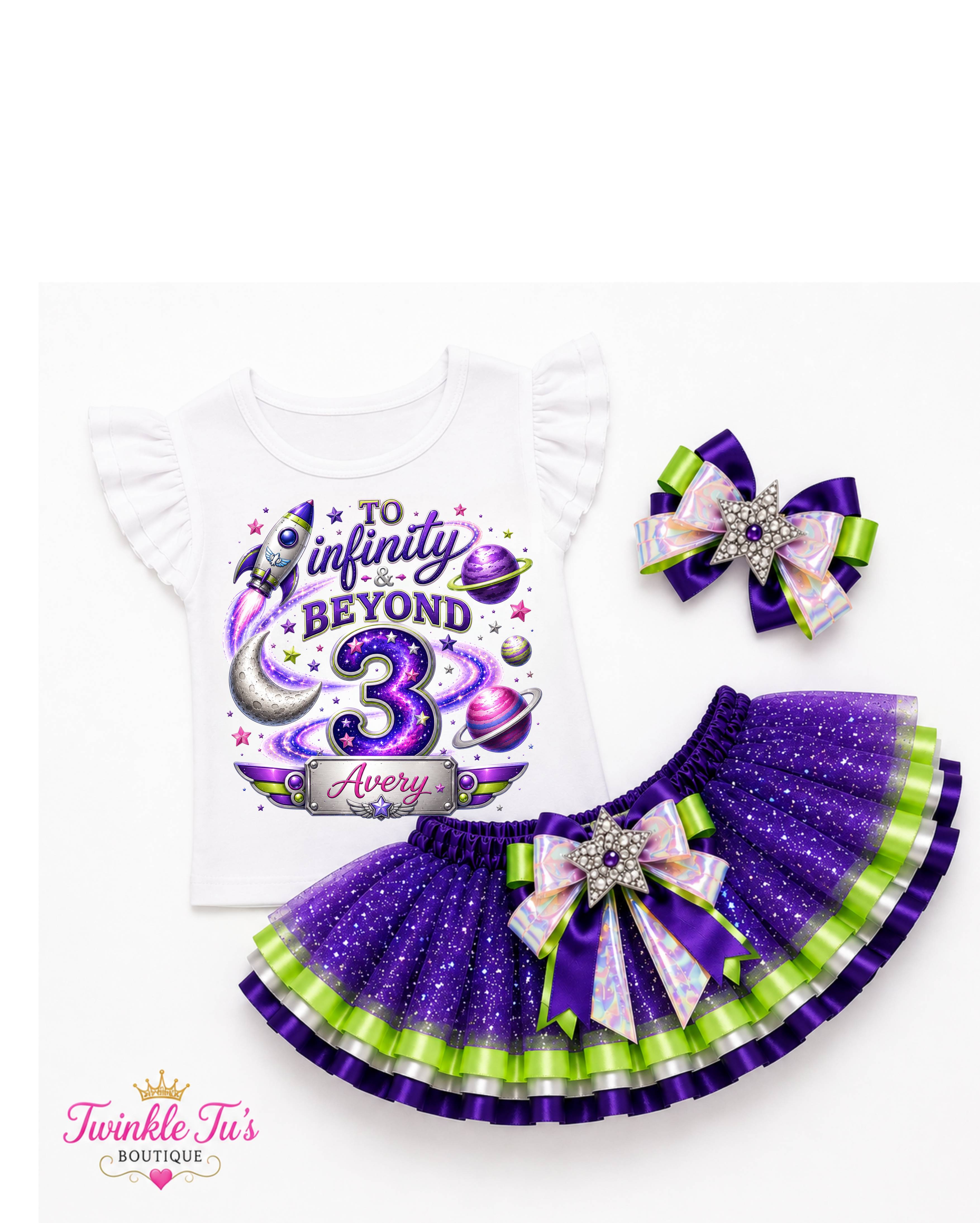 To Infinity & Beyond | Personalized Space Converse Bling Shoes