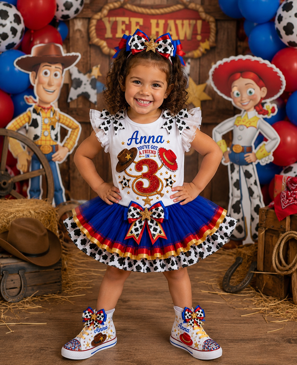 You've Got a Friend | Personalized Cowboy-Cowgirl Birthday Outfit
