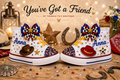 You've Got a Friend | Personalized Cowboy-Cowgirl Converse Bling Shoes