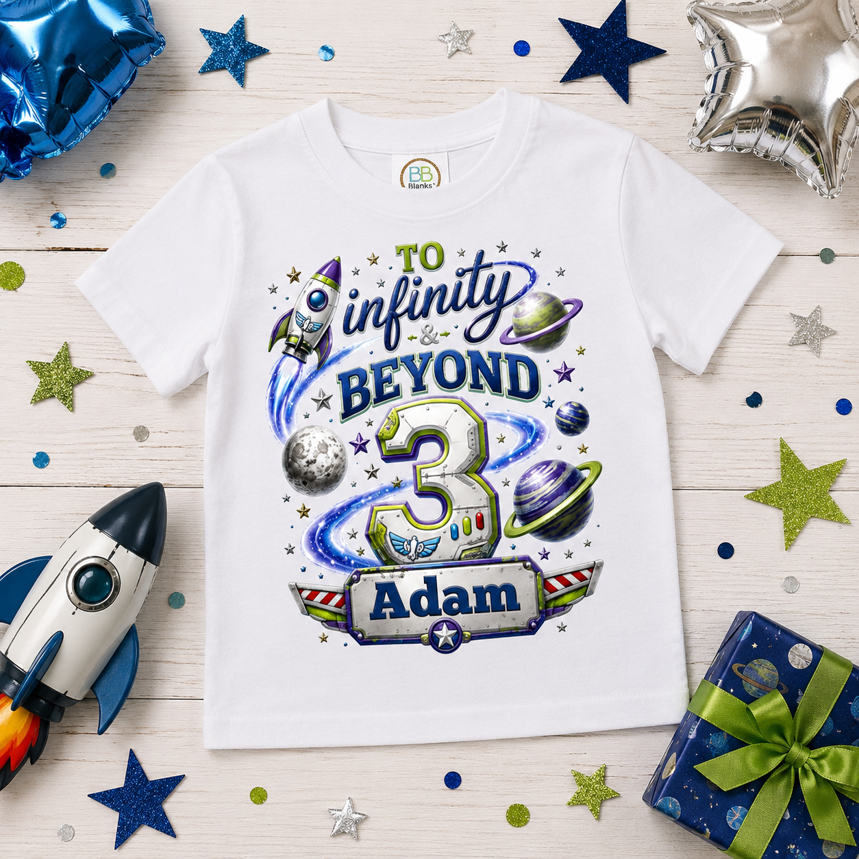 To Infinity & Beyond Boys Collection | Personalized Birthday Shirt for Boys