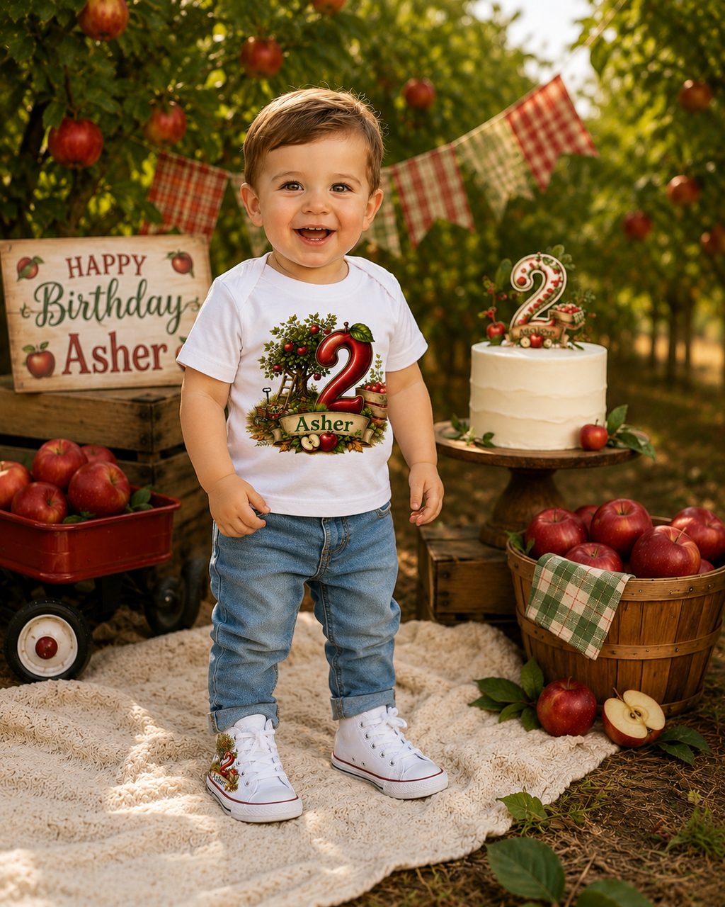 Apple Orchard Buddy |Personalized Apple Orchard Boys Birthday Shirt
