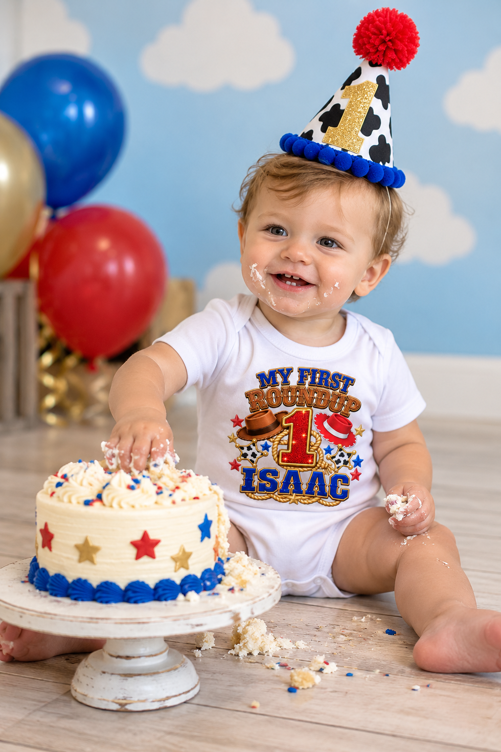 You've Got a Friend Boys | Personalized Toy Story-Inspired Birthday Cake Smash Set