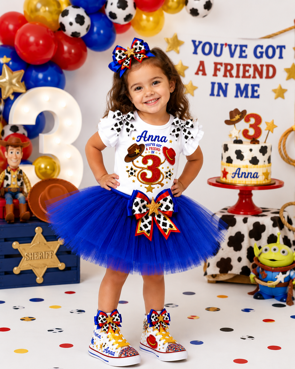 You've Got a Friend | Personalized Cowboy-Cowgirl Birthday Outfit