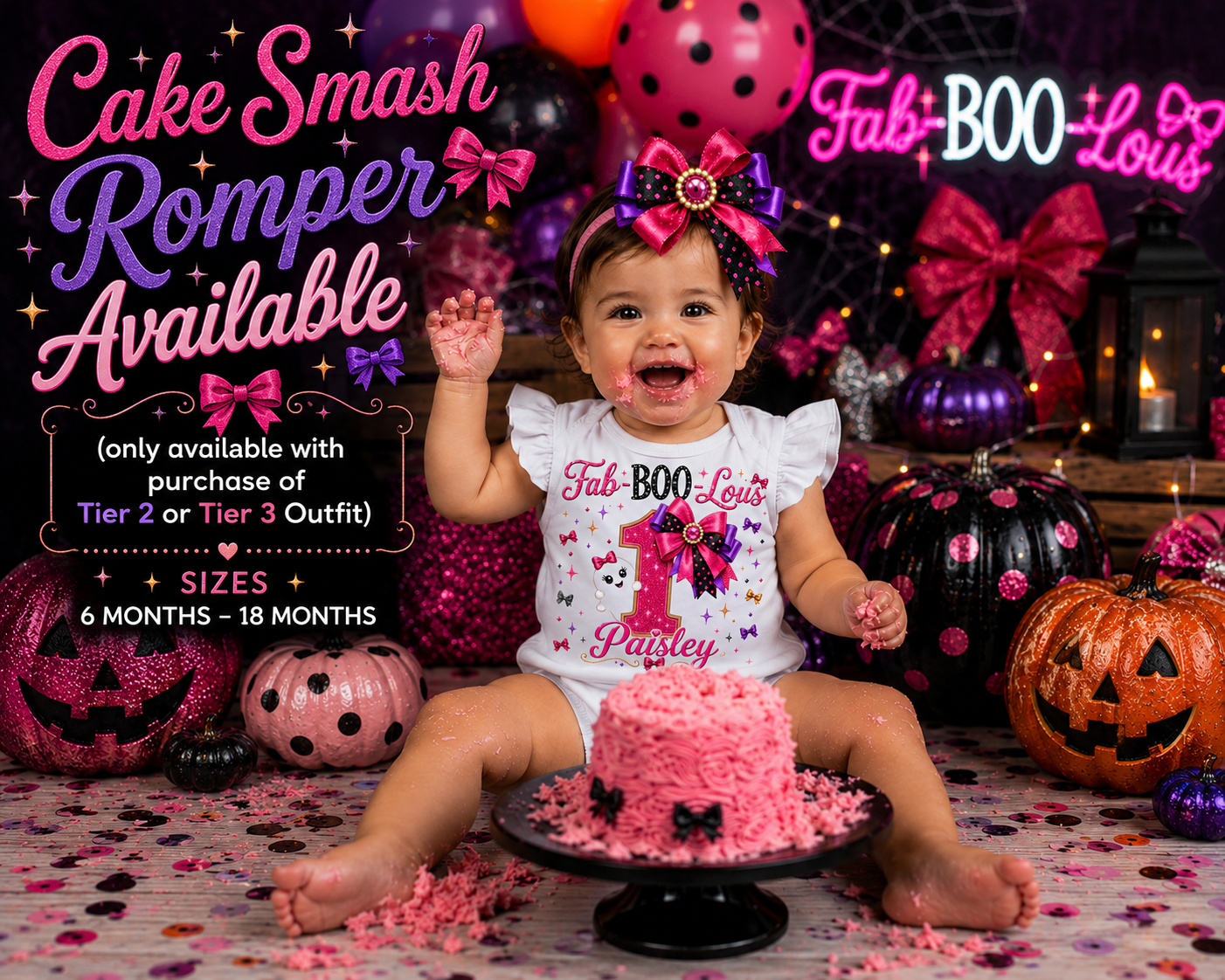 Boo-tiful Bows | Personalized Halloween Birthday Outfit
