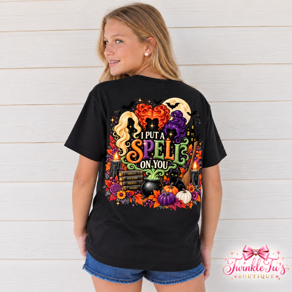 I Put a Spell on You Halloween Graphic Tee | Twinkle Tu’s Boutique
