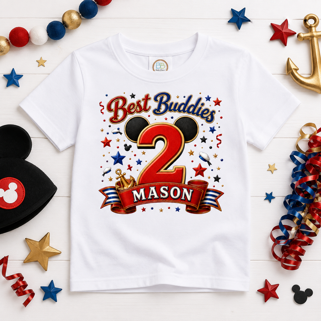 Best Buddies Boys Collection| Personalized Birthday Shirt for Boys