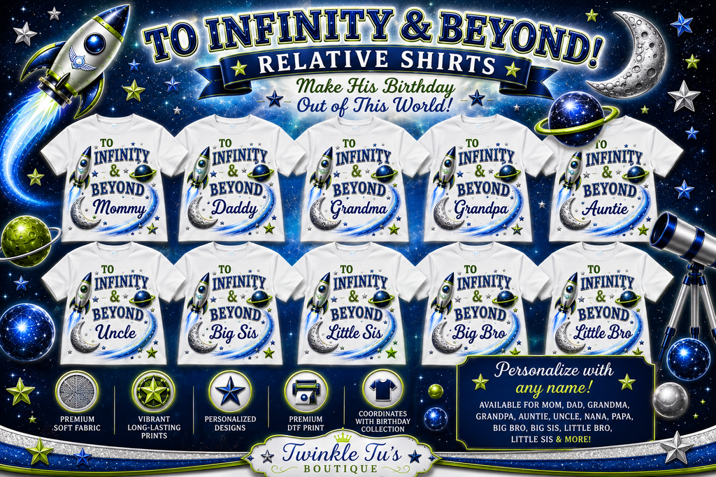 To Infinity & Beyond Boys Collection| Personalized Family Shirt