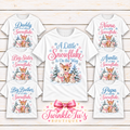 A Little Snowflake Family Shirts | Winter Baby Shower, Pregnancy Announcement & Matching Family Tees
