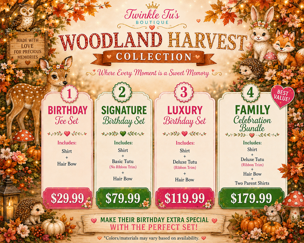 Woodland Harvest | Personalized Woodland Birthday Outfit