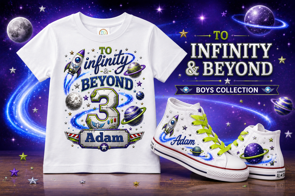 To Infinity & Beyond Boys Collection | Personalized Birthday Shirt for Boys