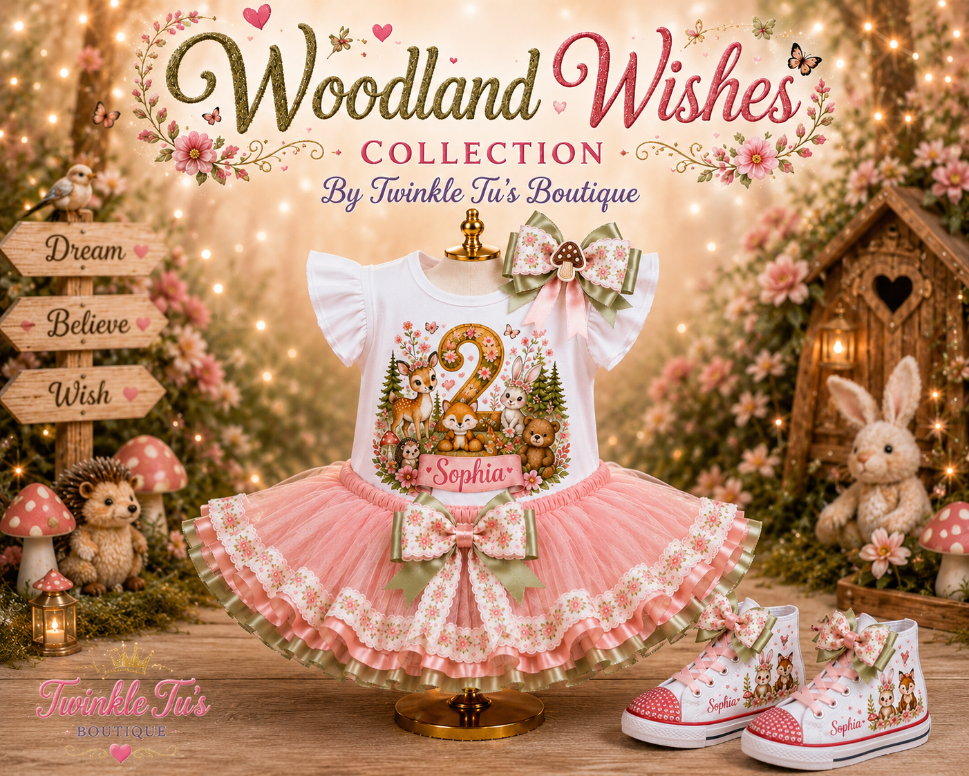 Woodland Wishes | Personalized Woodland Family Shirt