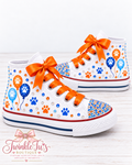 A Blue Celebration| Bluey-Inspired Personalized Converse Bling Shoes