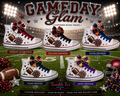 Game Day Glam | Personalized Football Converse Bling Shoes