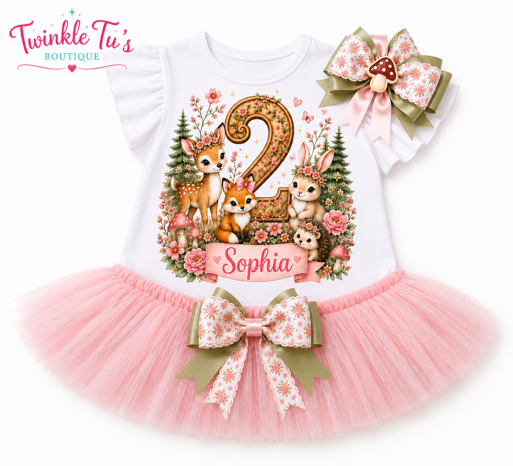 Woodland Wishes | Personalized Woodland Birthday Outfit