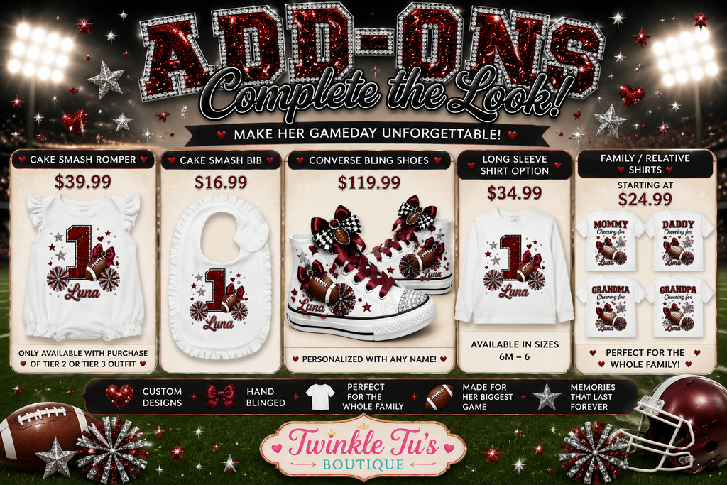 Game Day Glam | Personalized Football Birthday Outfit