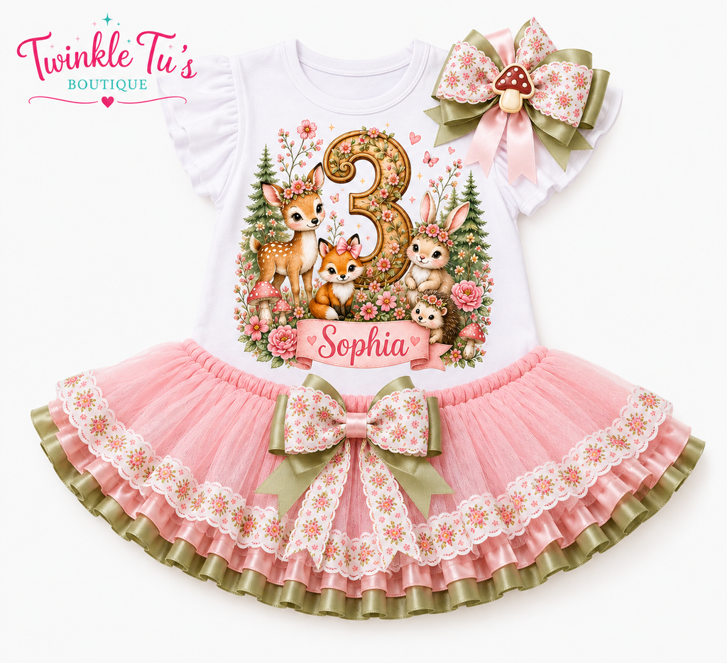 Woodland Wishes | Personalized Woodland Converse Bling Shoes