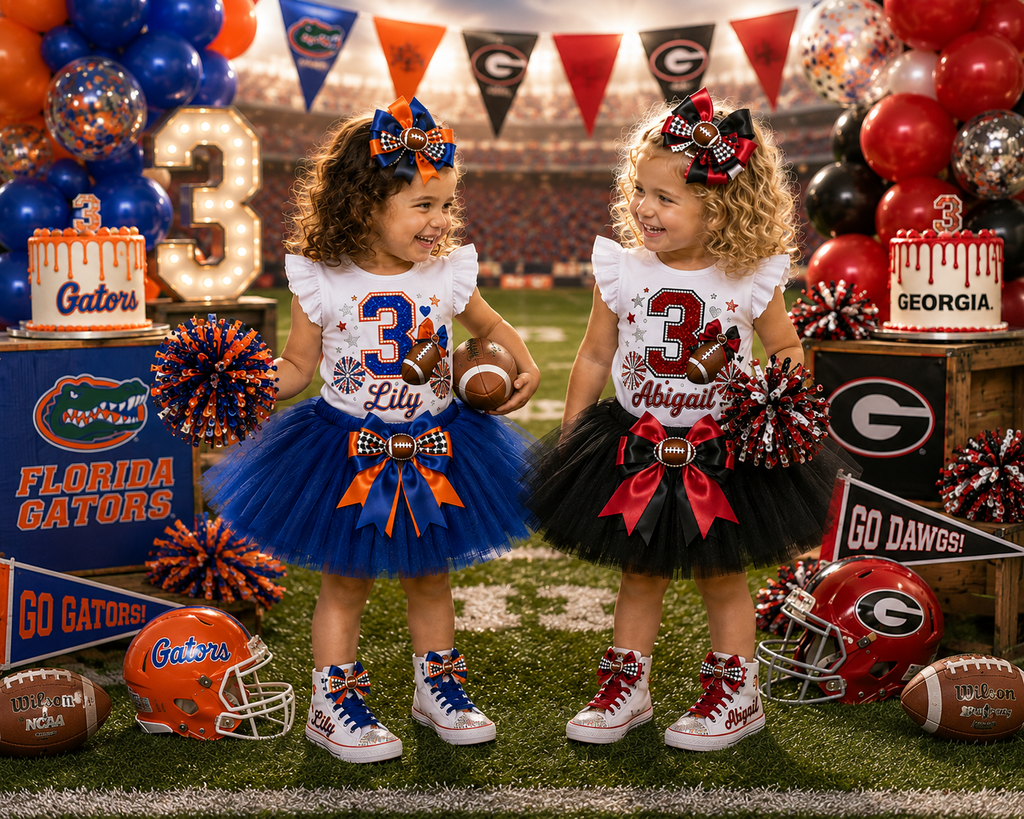Game Day Glam | Personalized Football Birthday Outfit