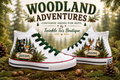 Woodland Adventures | Personalized Woodland Custom Converse Shoes for Boys